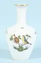 Vase "Herend" – porcelaine, peint à la main, décor "Rothschild", liseré doré, paroi structurée, corps balustre, H= 26,5 cm
