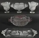 Pièces en verre, 5 pièces "Walther Glas, Mikasa"