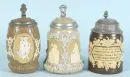 Chopes à bière, 3 pièces "Villeroy & Boch, Mettlach"