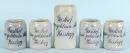Bierpullen, 5 stuks "Gasthof Zum Goldenen Adler Kisslegg"