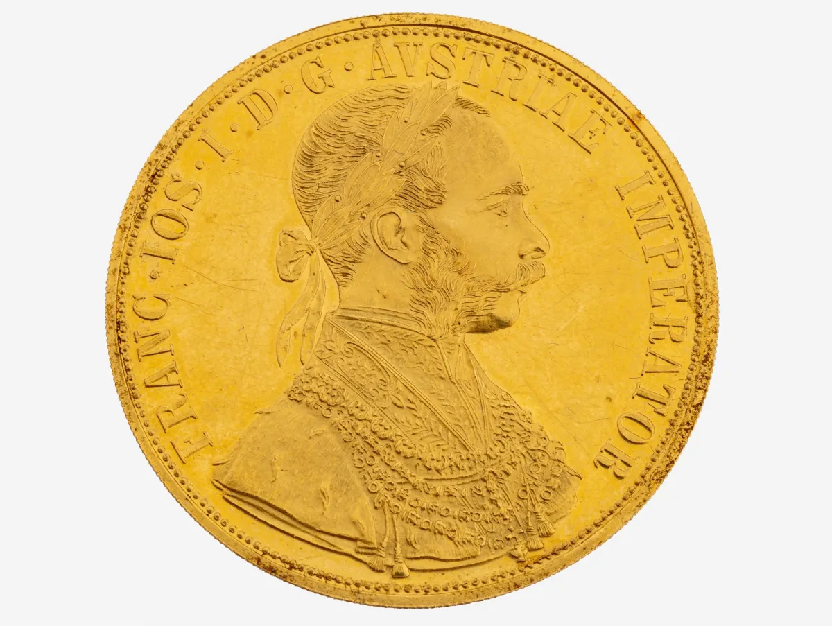 Pièce d'or 4 ducats, Autriche-Hongrie, 1915, François-Joseph Ier, réédition officielle
