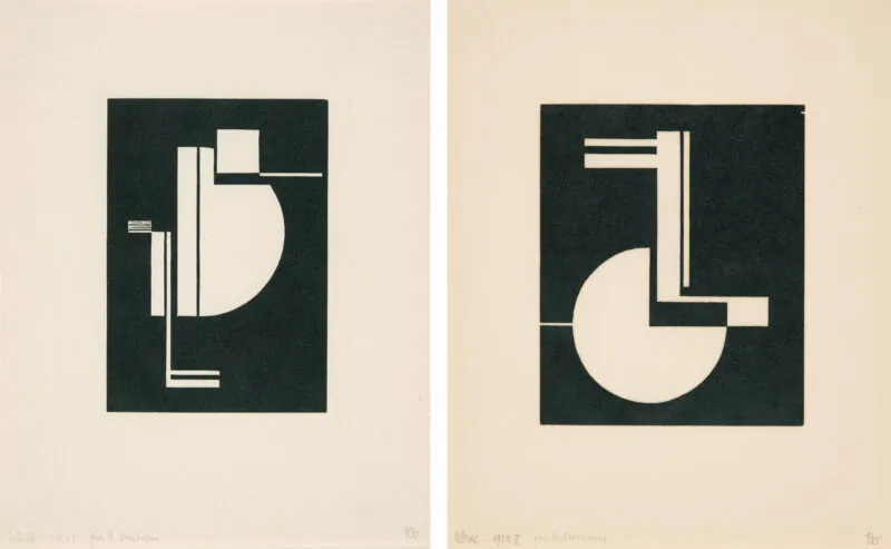 Dexel, Walter – 1924 I - 1924 II. Dva dřevořezy na papíře barvy chamois