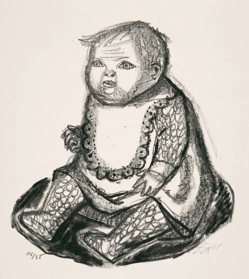 Dix, Otto – Enfant assis
