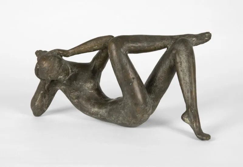 Krause, Karl-Heinz – Rêveuse II. Bronze à patine brun foncé