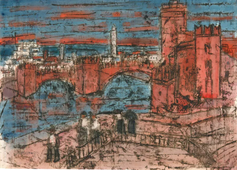 Lange, Otto – Sans titre (Ponte Scaligero et Castelvecchio, Vérone)