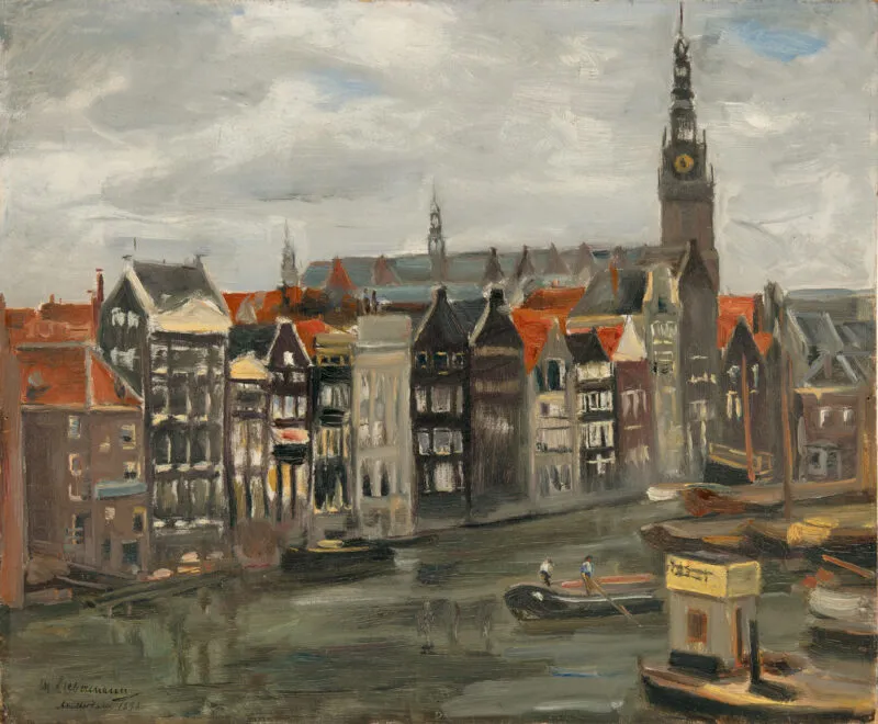 Liebermann, Max – Amsterdam Canal (View over the Damrak Basin to De Oude Kerk)