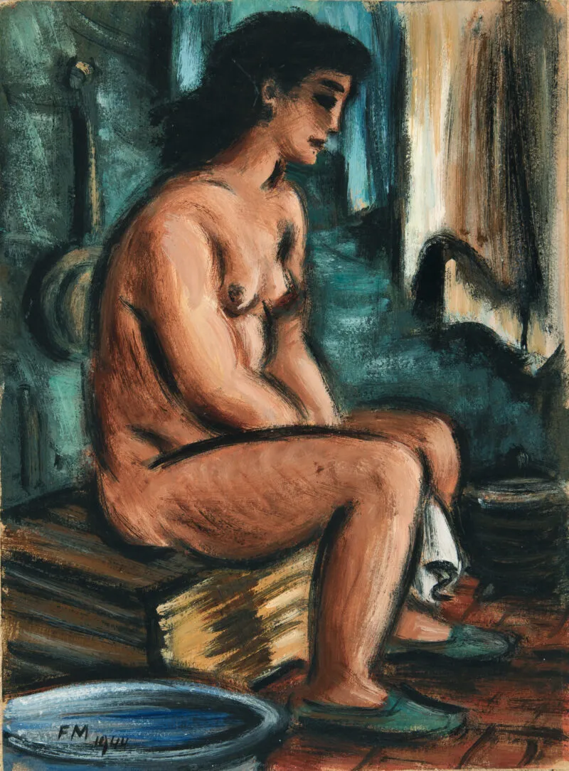 Masereel, Frans – Nu assis après sa toilette