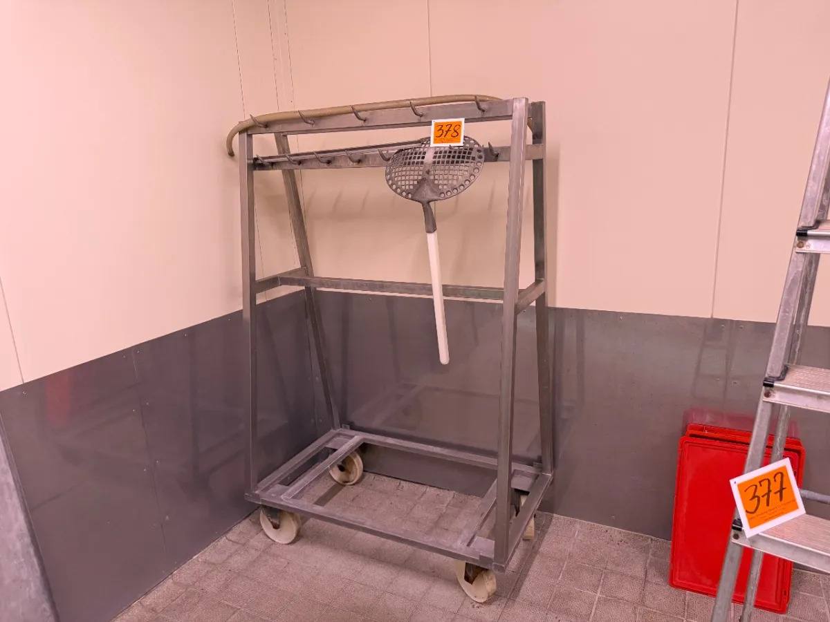 RVS frame (verrijdbaar) + (1 zeef)