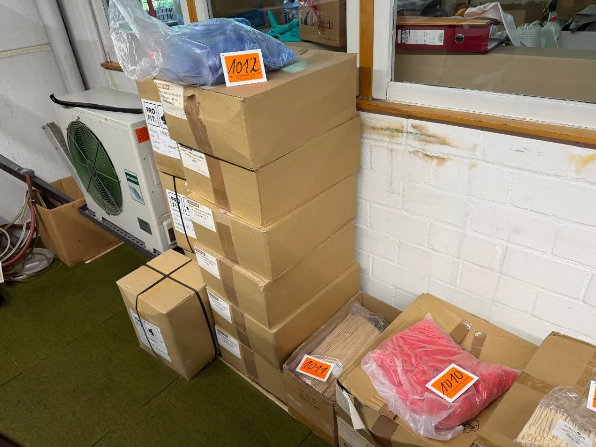 Partij worstgarenlussen (6 dozen, elk 25.000 stuks = 150.000 stuks)