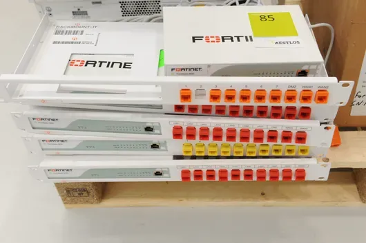 5x Fortinet FortiGate 60D Firewalls & Rackmount Accessories