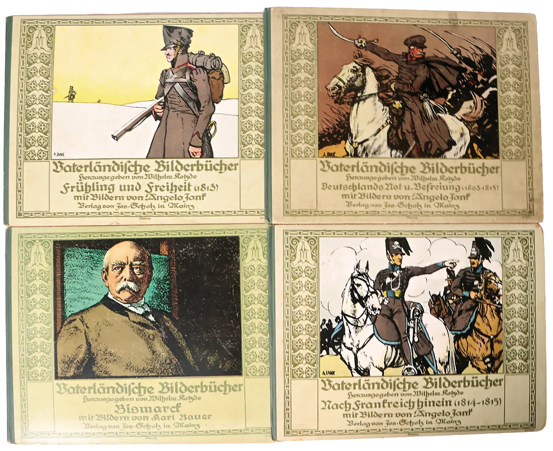 4 livres d'images patriotiques