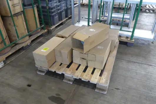 Partij filters, met pallet