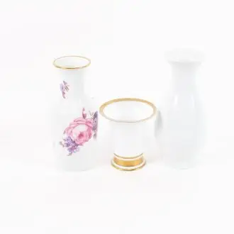 3 wazony porcelanowe