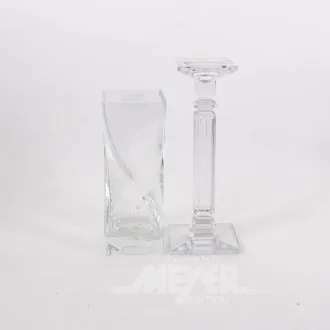 2 obiekty szklane: