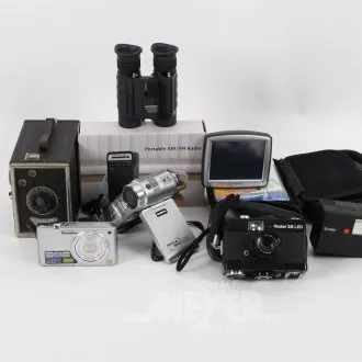 Partij diverse camera's en accessoires