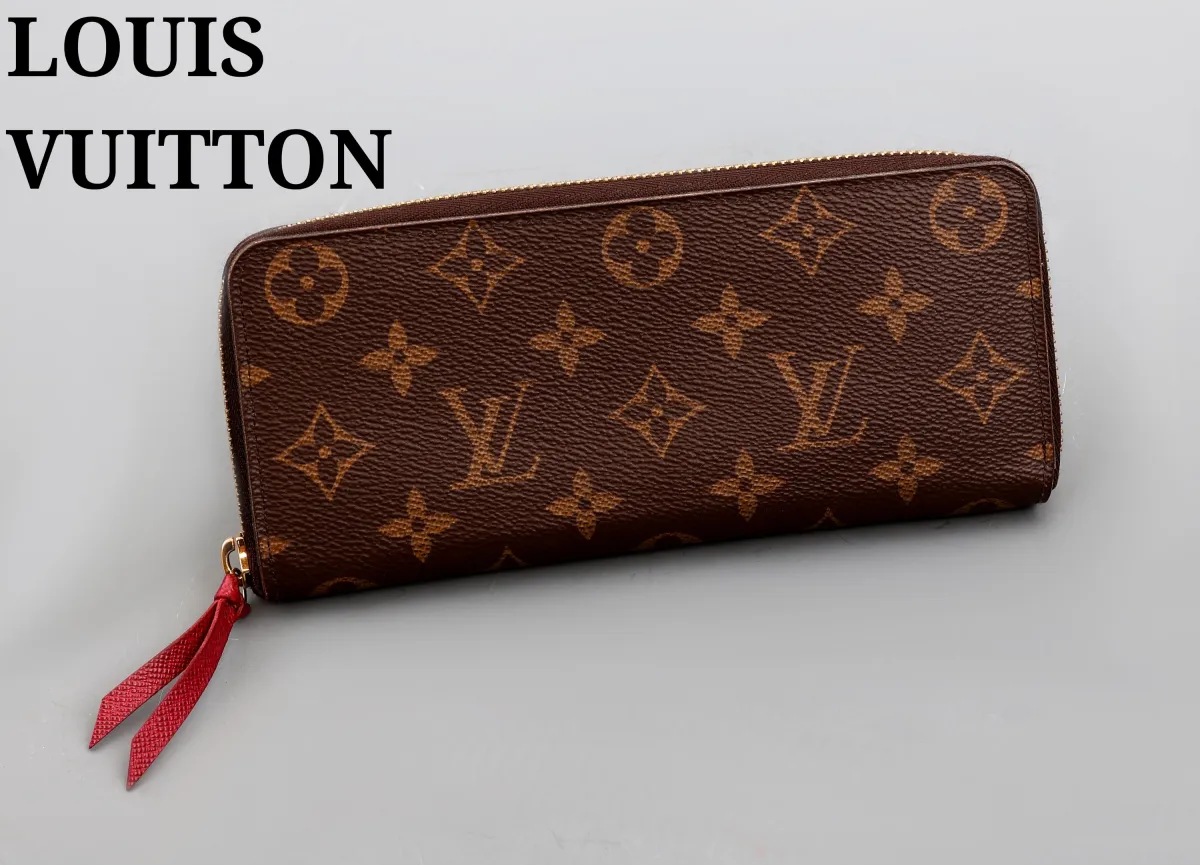 Portefeuille LOUIS VUITTON, "Portefeuille Zippy", Toile Monogram, intérieur fuchsia