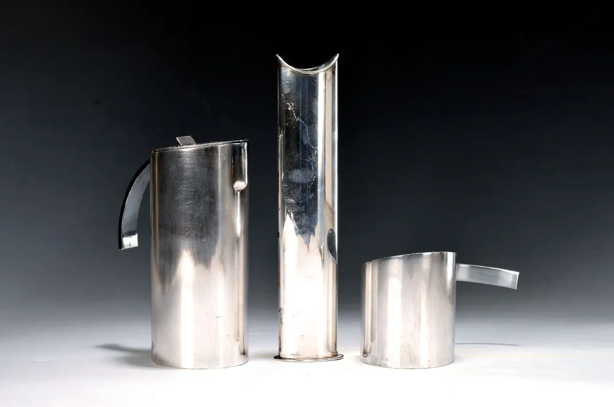 Cafetière, pot à crème et vase, Sabattini, Italie, design Lino Sabattini 1971