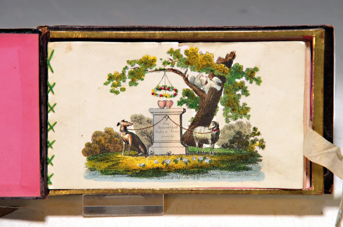 Poesie-Album, deutsch, 1831-1833, mit 13 handbeschriebenen Seiten mit Sprüchen und