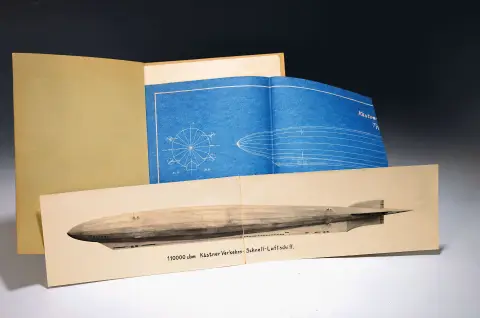 Autographe : Max Kästner : Europe centrale-Brésil en 4 jours. Un projet de transport moderne