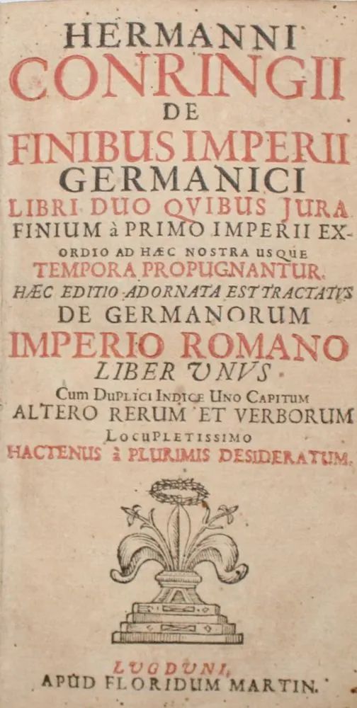 Conring,H. – De finibus imperii germanici libri duo..