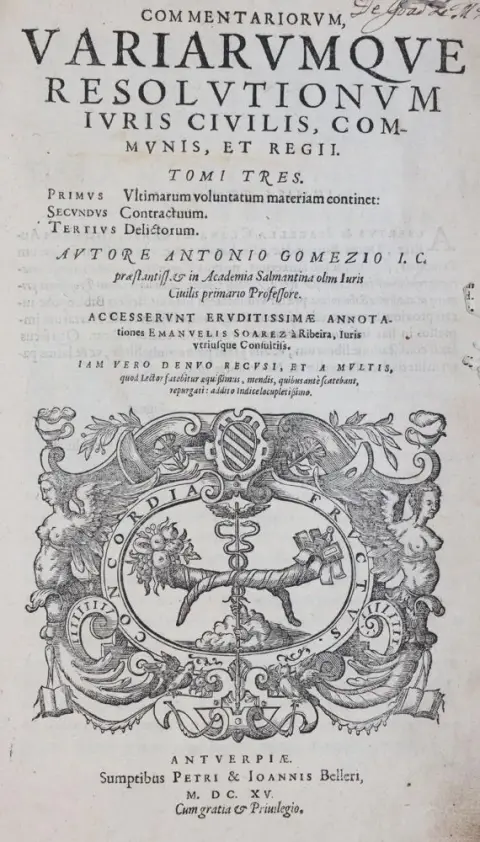 Gomez,A. – Commentariorum variarumque resolutionum juris civilis, communis et regii tomi tres