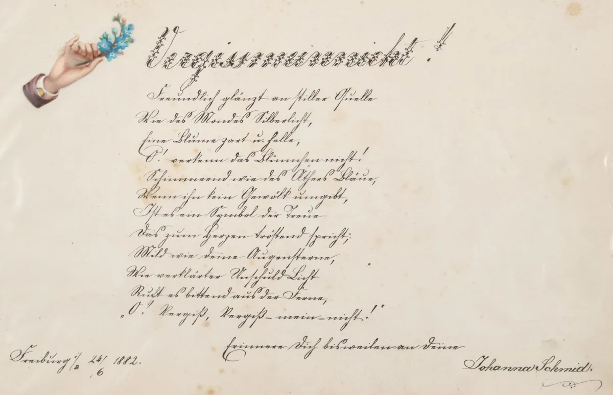 Stammbuchblätter. – Sammlung von ca