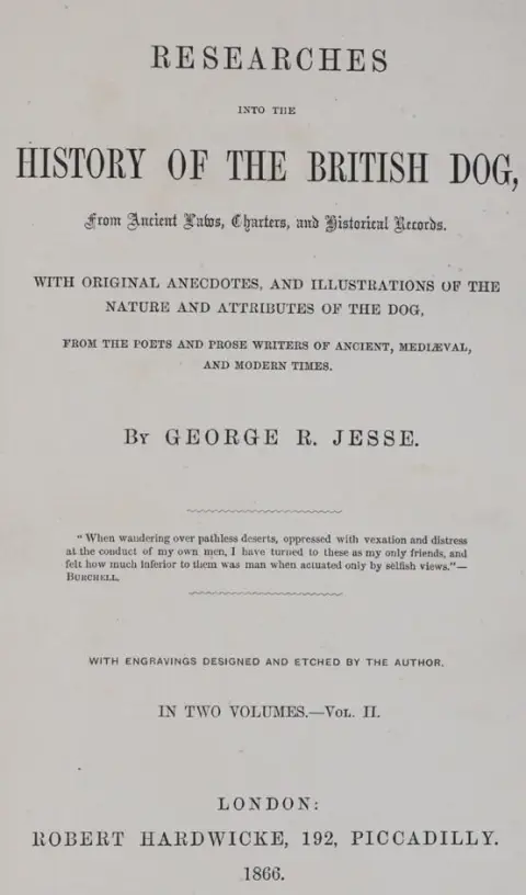 Jesse,G.R. – Researches into the History of the British Dog, from Ancient Laws, Charters, and Historical Records