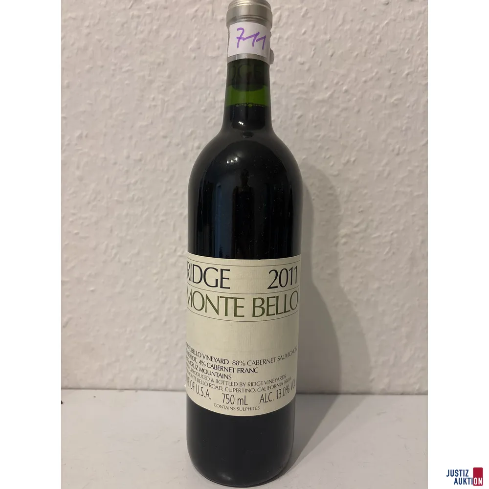 Ridge Vineyards Monte Bello