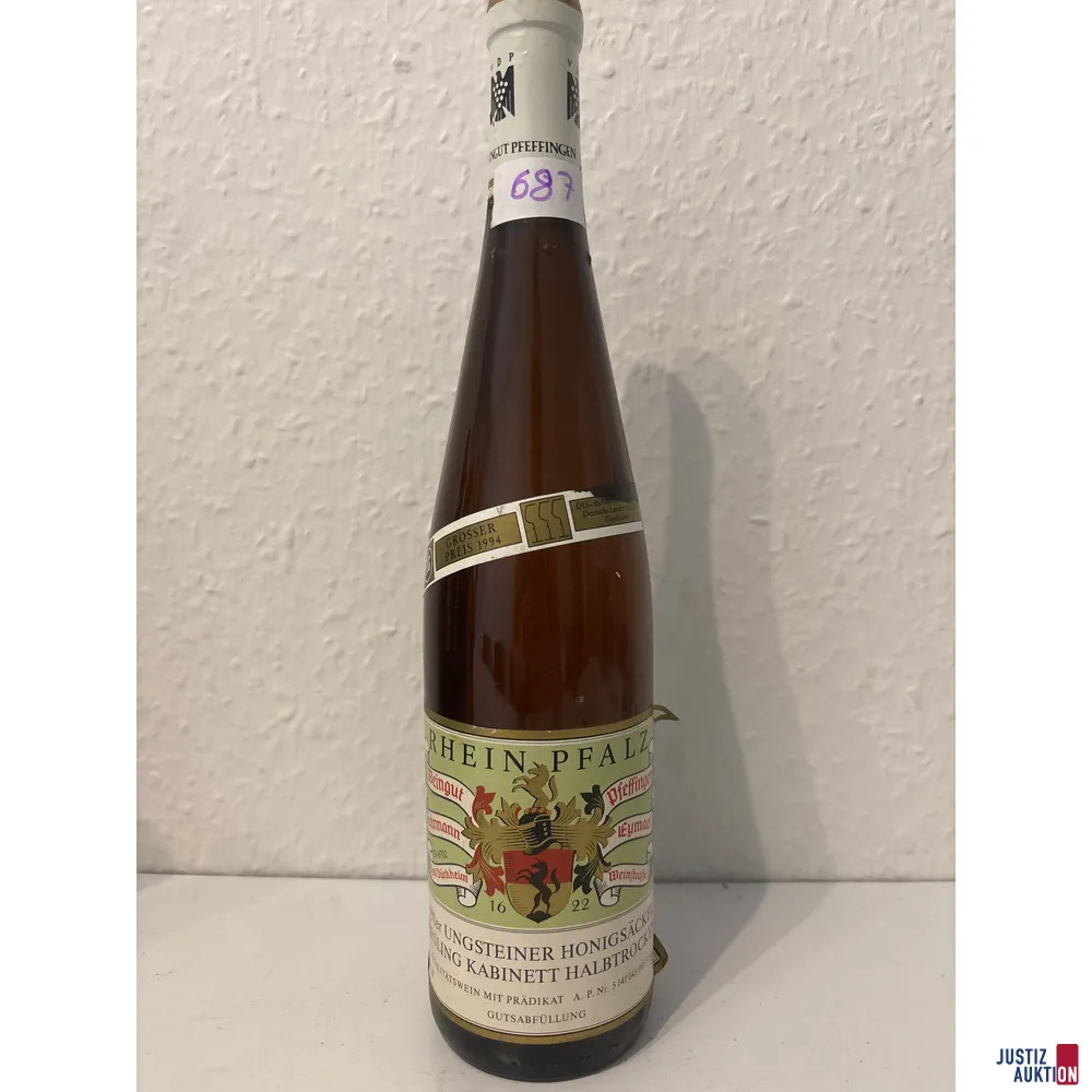 Rhein Pfalz Ungsteiner Honigsäckel Riesling Kabinett