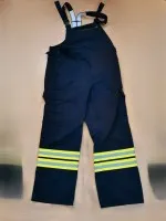 21 pcs. fire brigade bib overalls, used