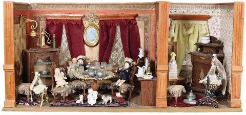 Maison de poupée en 2 parties