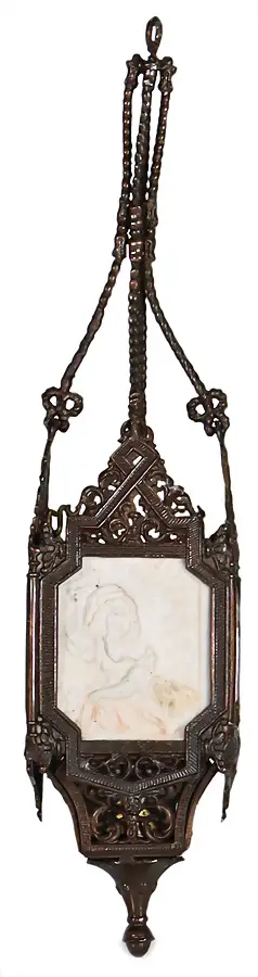 Lustre exceptionnel en lithophanie