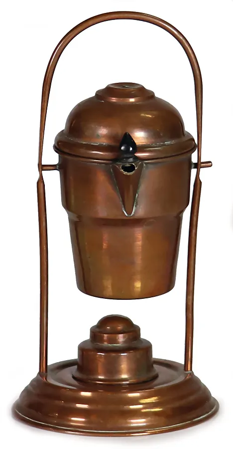 Cacaokoker, koper/blik