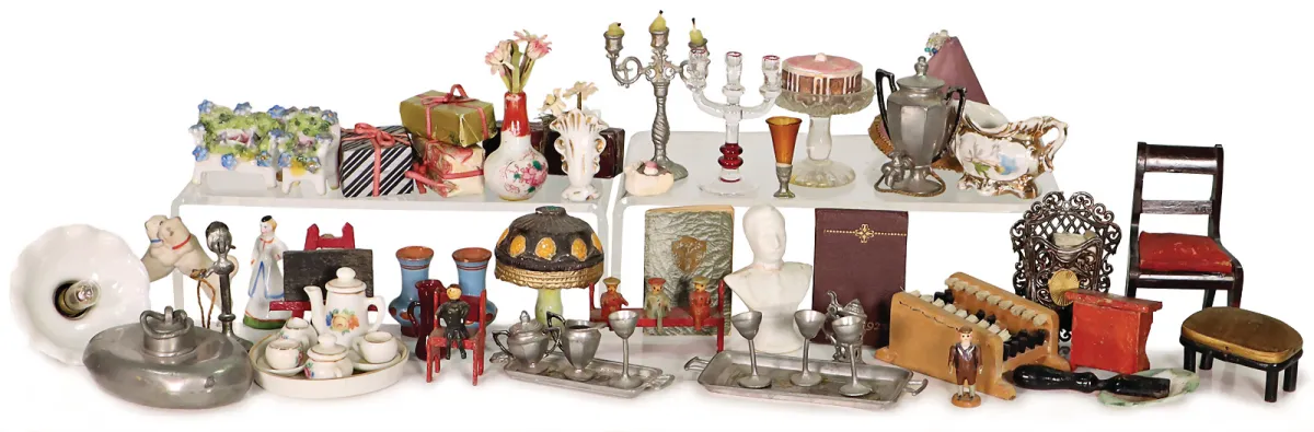 Lot decoratieaccessoires voor poppenhuis