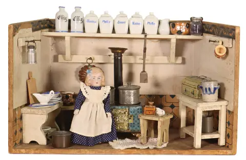 Petite cuisine de maison de poupée