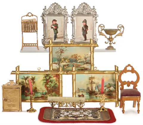 Éléments de décoration de maison de poupée