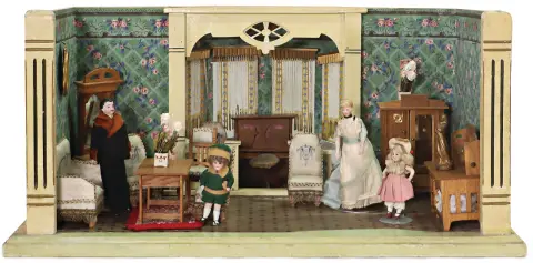 Art nouveau, maison de poupée