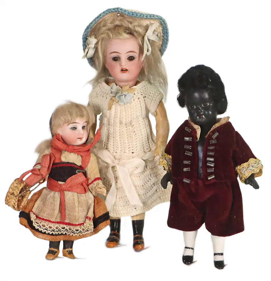 Lot de 3 poupées de maison de poupée