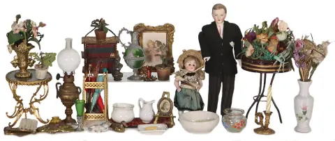 Decoratiestukken voor poppenhuis