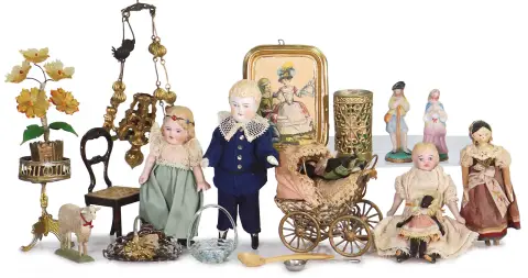 Decoratiestukken voor poppenhuis