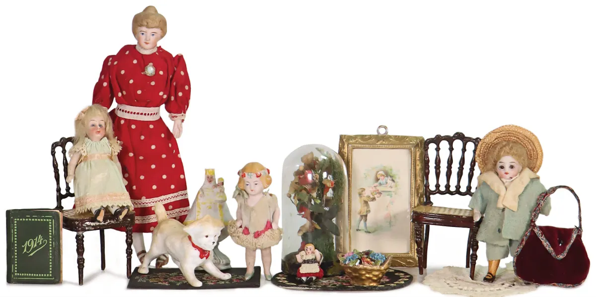 Decoratiestukken voor poppenhuis