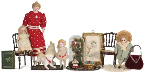 Decoratiestukken voor poppenhuis