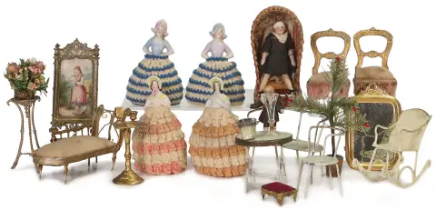 Poppenhuis decoratiedelen