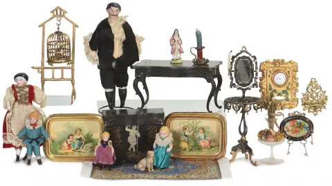 Poppenhuis decoratiestukken