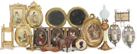Poppenhuis decoratiestukken