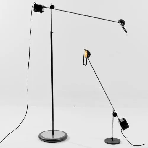 Jonathan De Pas, Donato D'Urbino, Paolo Lomazzi – Tafel- en staande lamp 'Maniglia', 1973 (ontwerp)
