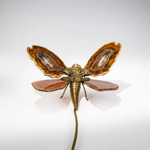 Henri Fernandez – Lampe de table en forme de papillon, années 1970 (design)
