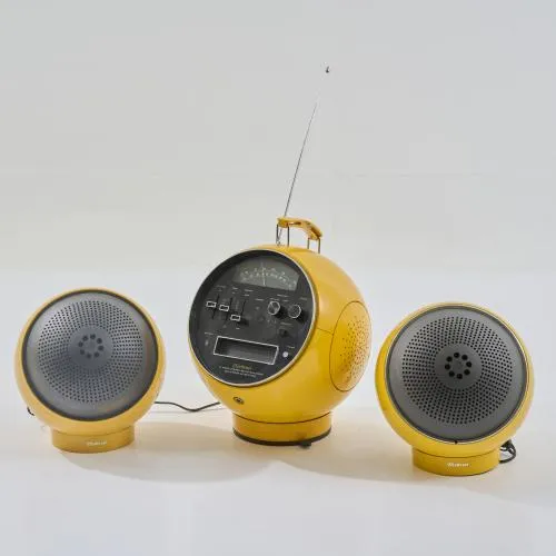 Radio 8-track recorder '2001' with two speakers '2003', 1970 (design)