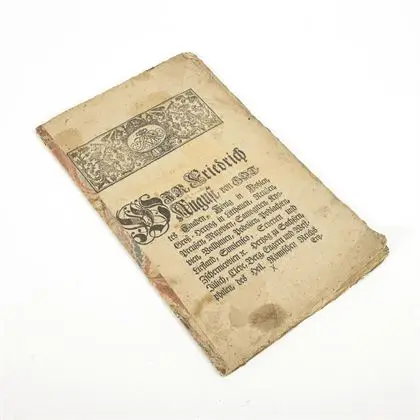 Ordonnance fiscale de Frédéric Auguste (II), 1742