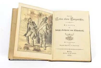 EICHENDORFF, Joseph Freiherr von (1788 - 1857). "Aus dem Leben eines Taugenichts"